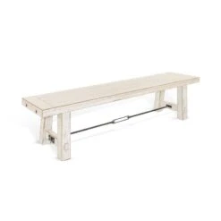 Marina 64 Inch Bench (White Sand)