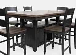 Madison County Adjustable Height Dining Table (Vintage Black)