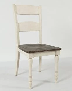 Madison County Ladderback Side Chair (Vintage White) (Set Of 2)
