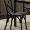 Vintage X Back Side Chair (Black) (Set Of 2)