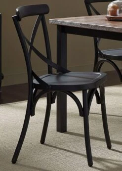 Vintage X Back Side Chair (Black) (Set Of 2)