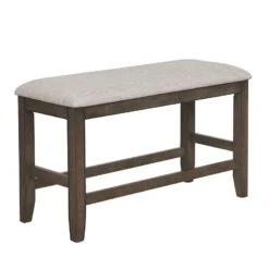 Fulton Counter Height Bench (Grey)