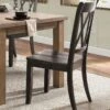 Janina Black Side Chair (Set Of 2)