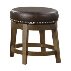 Westby Swivel Dining Stool (Brown) (Set Of 2)