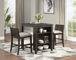 Daye 3-Piece Counter Height Dining Set (Dark Cherry)