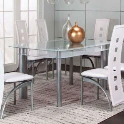 Valencia Rectangular Dining Room Set (White)