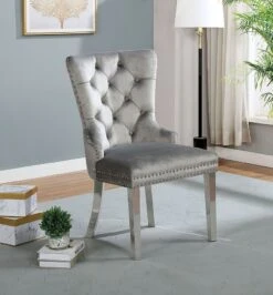 Neuveville Dining Room Set W/ White Tabletop And Gray Chairs