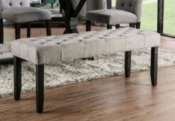 Alfred Light Gray Bench