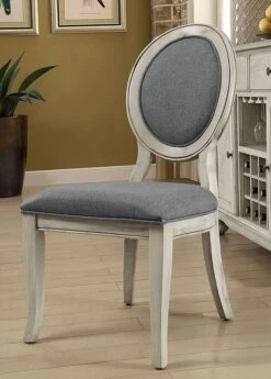 Siobhan Side Chair (Antique White) (Set Of 2)