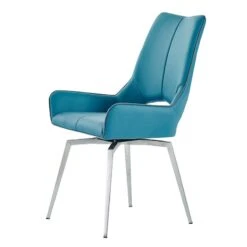 D4878 Turquoise Swivel Chair (Set Of 2)