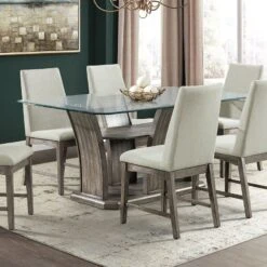 Dapper Rectangular Dining Table (Grey)