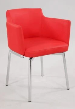 Dusty Swivel Arm Chair (Red) (Set Of 2)