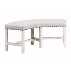 Condesa Round Bench (White)