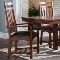 Oak Park Narrow Slat Arm Chair (Set Of 2)